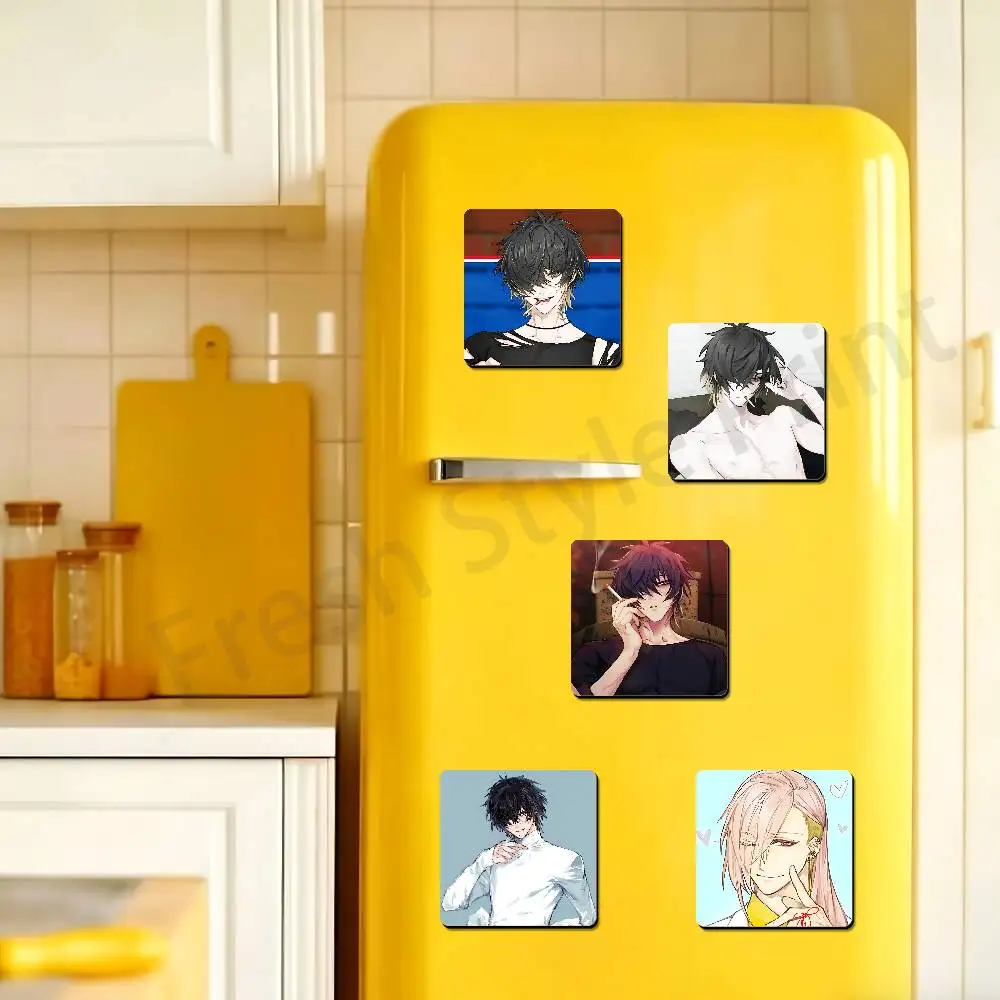 T-Towa Rei S-Slow Damage Fridge Freezer Refrigerator Magnets Metal Cabinet Magnetic Sticker Cover Home
