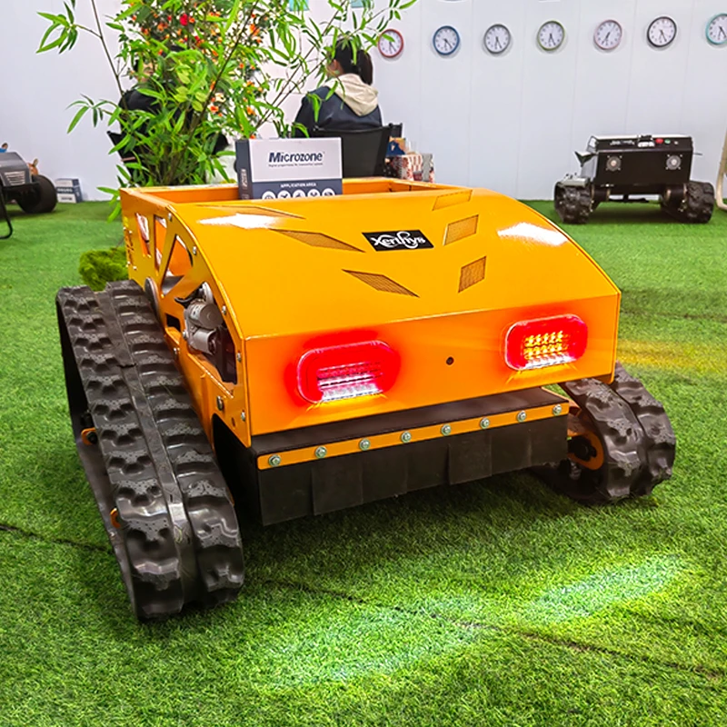 All Terrain Remote Control Weed Mowing Machine Fast delivery Self Propelled Garden Mower Mowers Lawn Rotary Tracked