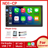 2Din CarPlay Android Auto Car MP3 MP5 Multimedia Player Car Universal Radio Touch Screen AUX TF USB BT DVD MF Mirror Connection