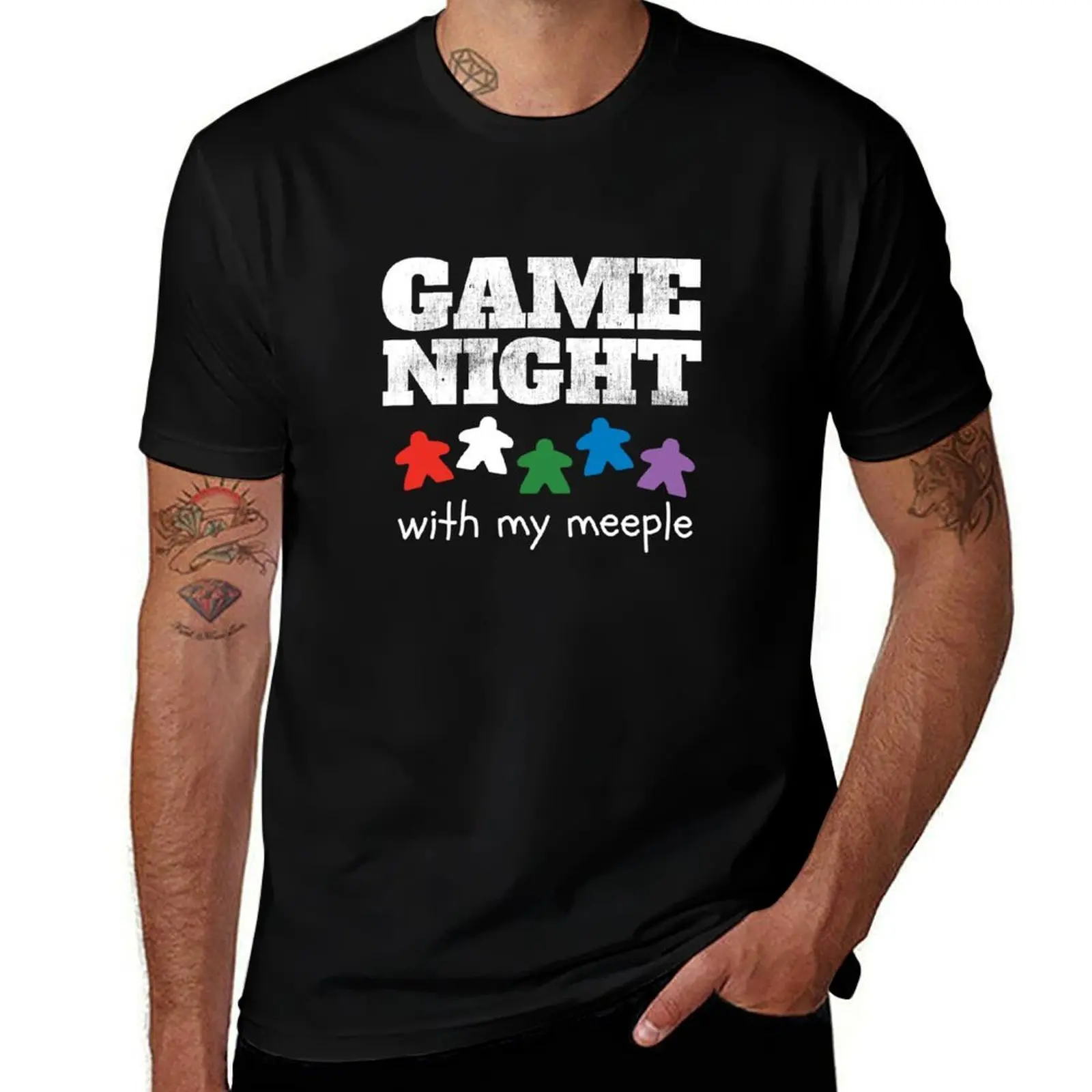 

Board Game Night Family Friends T-Shirt man t shirts graphic anime tshirt t shirts for man cotton soft T-shirt