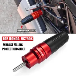 For HONDA NC750X NC 750X NC750 X Motorcycle CNC Accessoires Falling protection Exhaust Slider Crash pad slider with logo ”NC750X