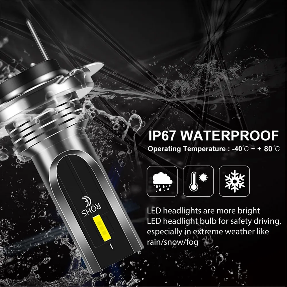 2 шт. CSP H7 светодиодные лампы для фар 7500LM Canbus супер яркие фары 12 В-24 В ксеноновые лампы Hi/Low Kit Beam 6000K автомобильные фары