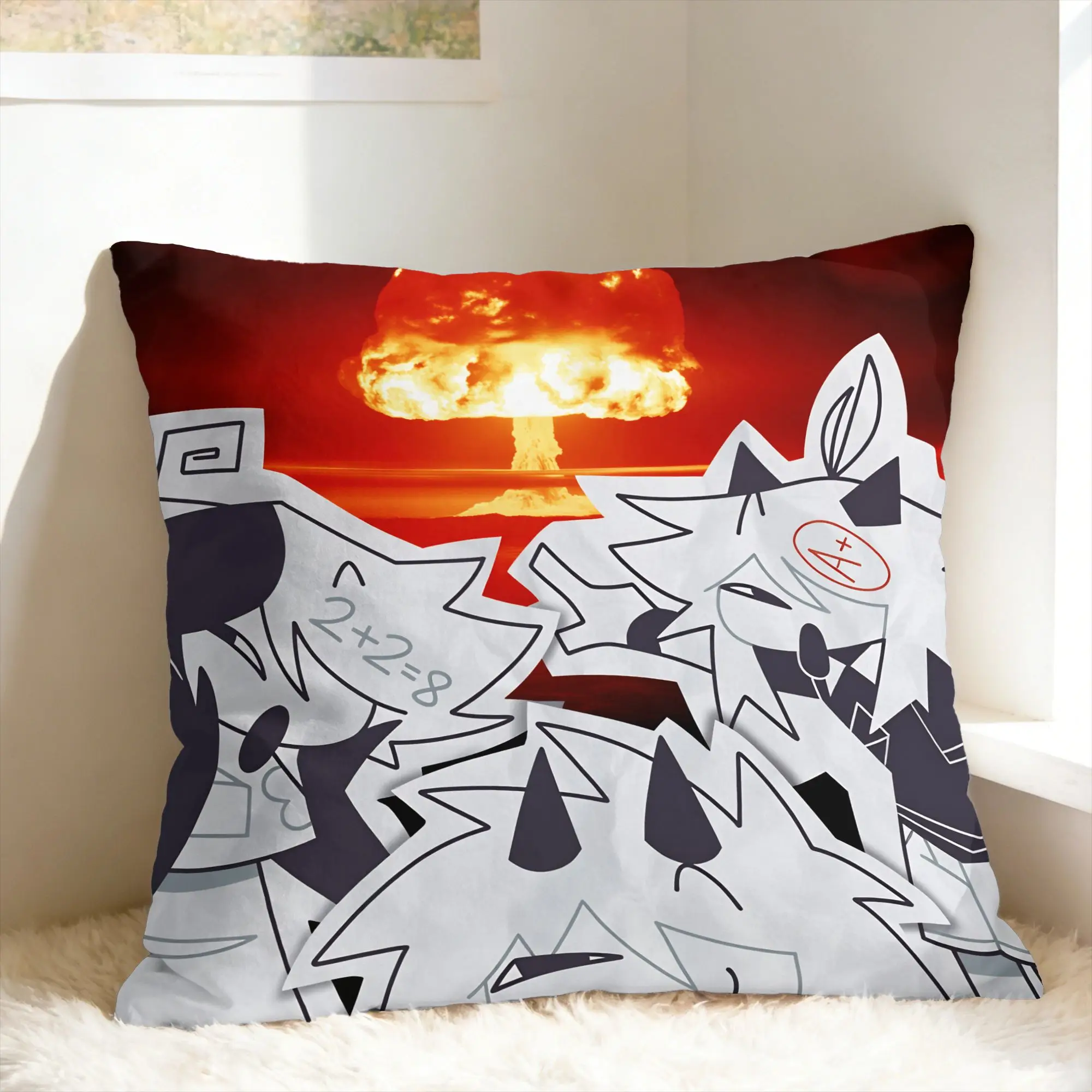 FPE F-Fundamental P-Paper E-Education Pillow Case  Design Pillow Cover Cute Funny Cushion Cover For Sofa Car Home Decor