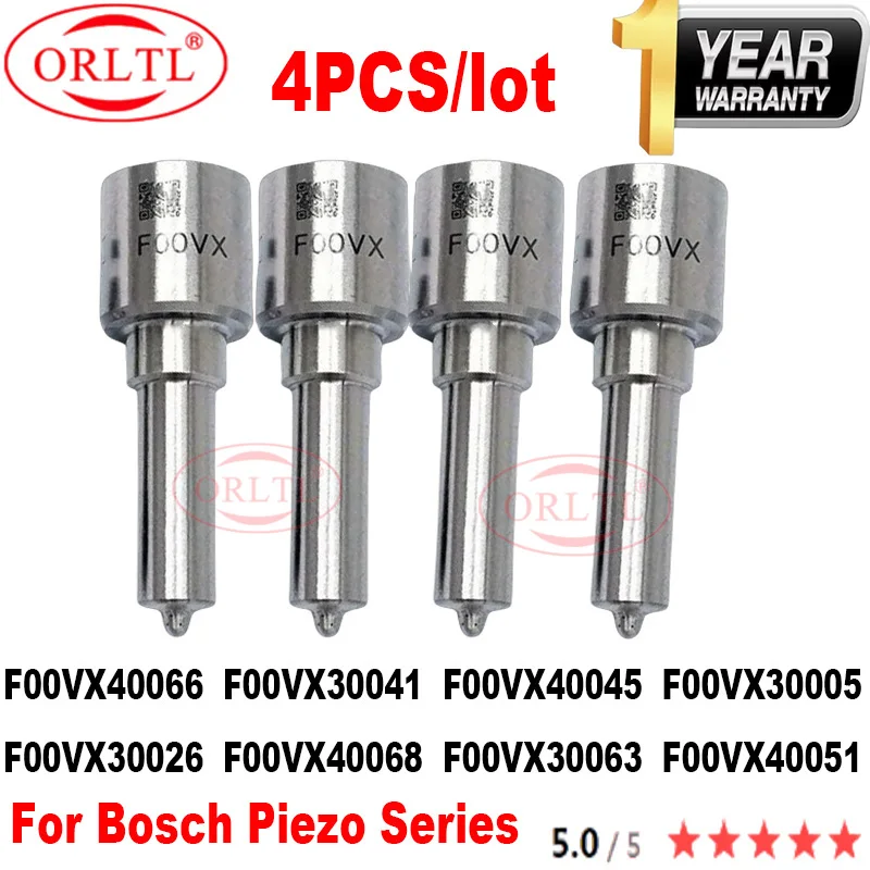 4PC Commmon Rail Nozzle F00VX40066 F00VX30041 F00VX40045 F00VX30005 F00VX30026 F00VX40068 F00VX30063 F00VX40051 For Bosch Piezo