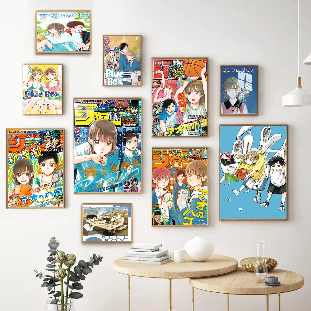 

Japanese Anime Blue Box Vintage Posters Sticky Vintage Room Home Bar Cafe Decor Kawaii Room Decor