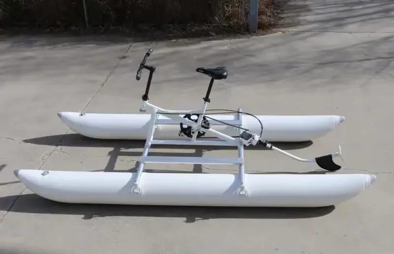 New Style Aqua Leisure Water Bike Water Bikes Prices Foot Pedal Boats Floating Bicycle