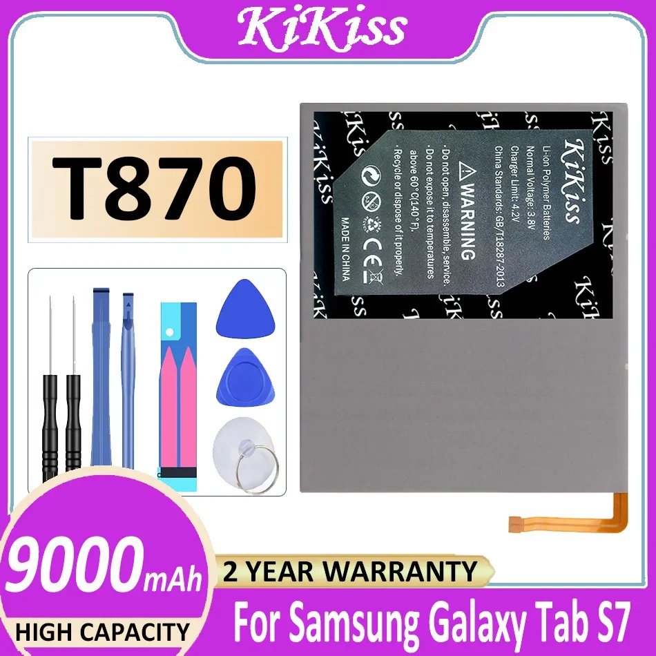 

Аккумулятор T870 (Φ) 9000mAh для Samsung Galaxy Tab S7 EB-BT875ABY Аккумулятор для ноутбука