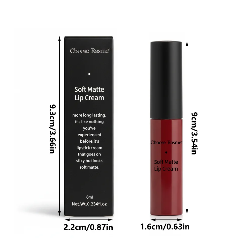 7 ألوان ماتي المخملية ملمع الشفاه مقاوم للماء أحمر الشفاه السائل عارية الأسود الشفاه تينت ماكياج الشفاه الصقيل مستحضرات التجميل أحمر الشفاه وصمة عار الجمال