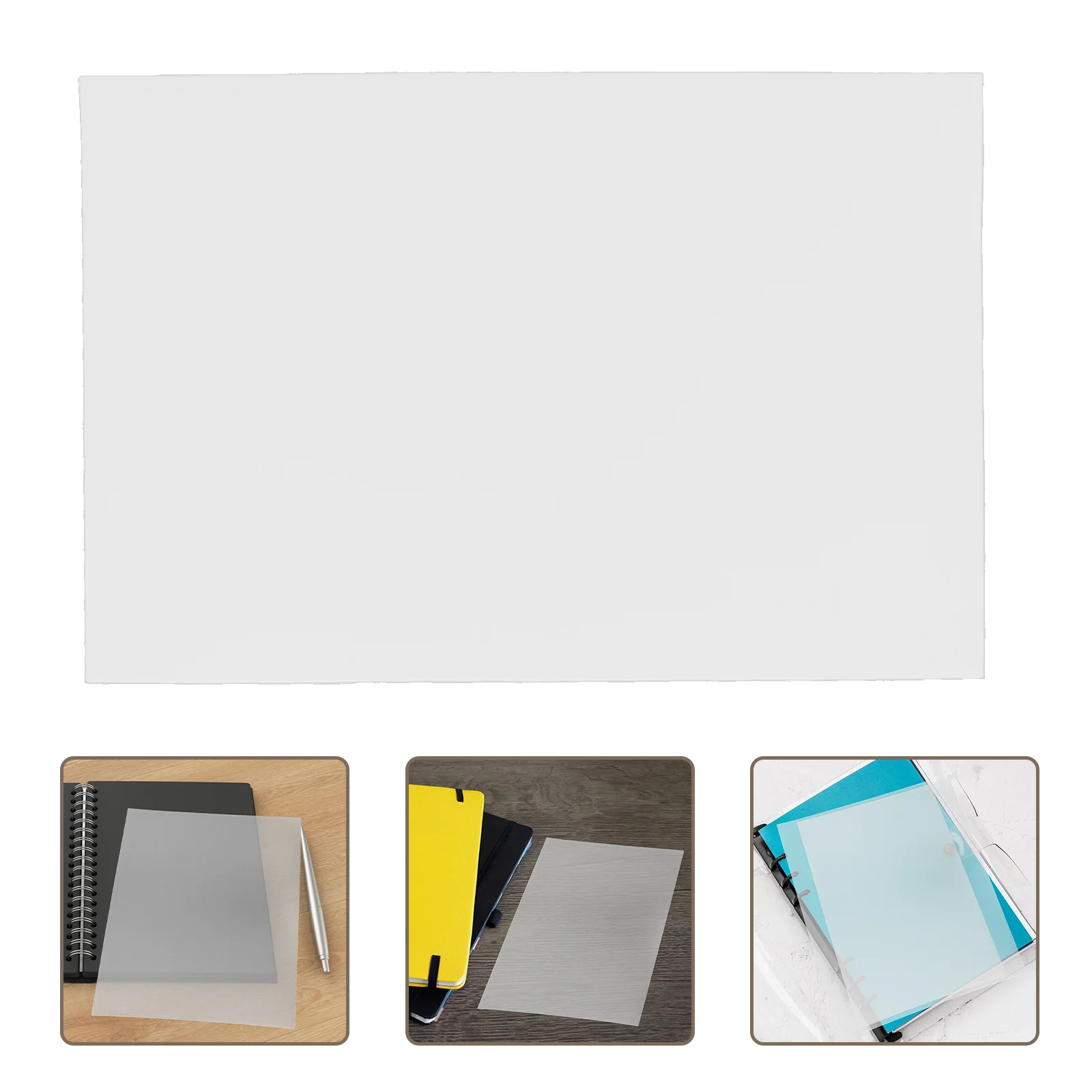 

100pcs Transparent Matte Book Covers Plastic Sheet Protectors For Notebooks Binders Journals Comic Books Lightweight Reusable
