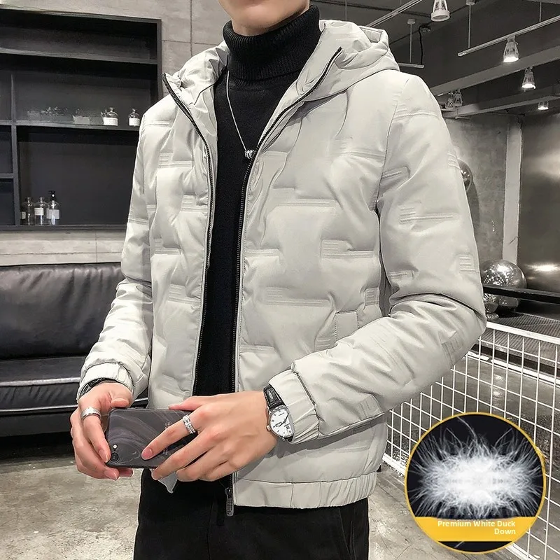 Jaket Pria Berbahan Katun Ort Down Ringan Hangat Berkerudung Merek Meksiko Mode Remaja Musim Dingin 2025 Kedatangan Baru