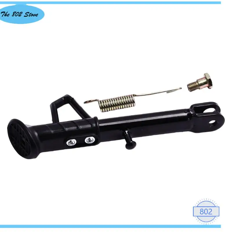 Black and White 18-20cm/20-22cm /22cm-24cmMotorcycle E-bike Scooter Kickstand Side Lining Stands Kick Bracket With Spring Bolt
