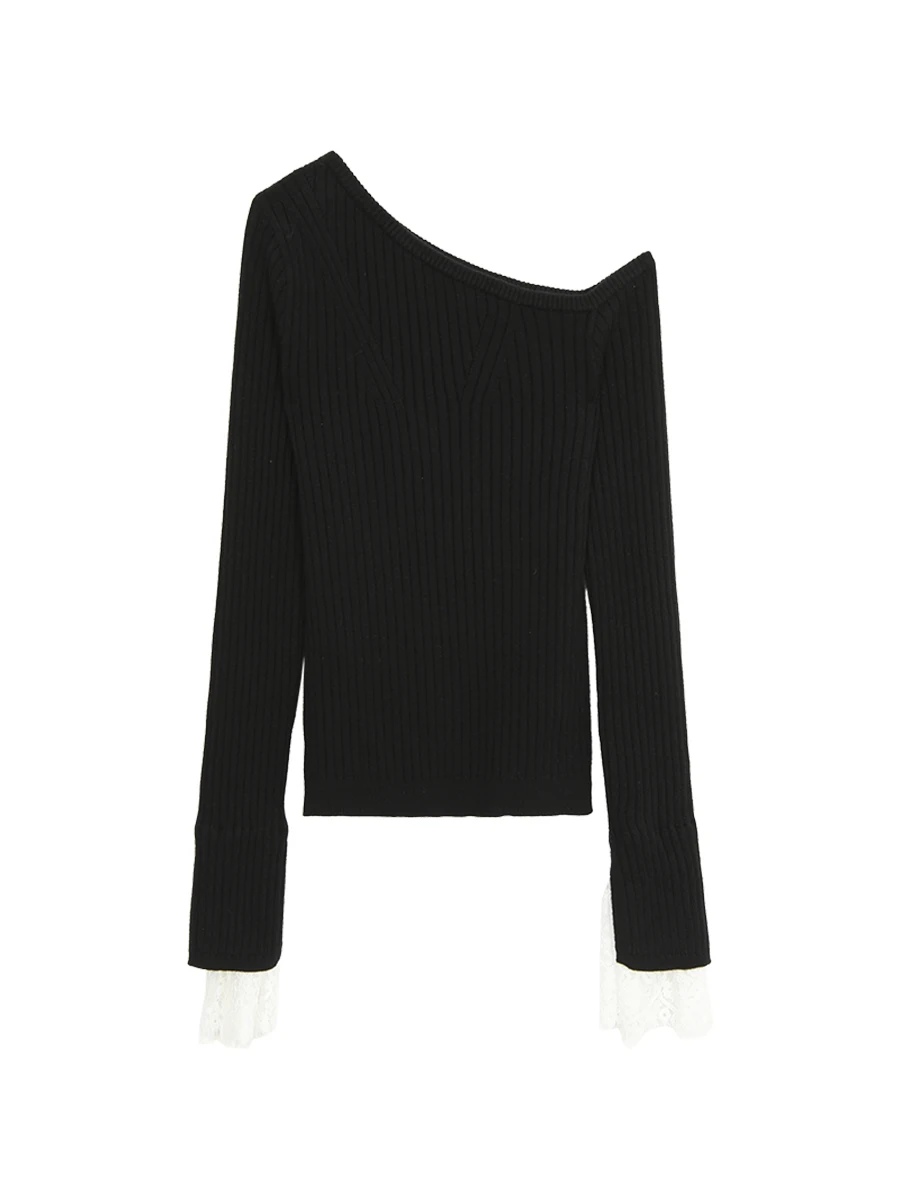 Bla Slim Fit Long Sve вязаный свитер женский весенне-осенний повседневный высококачественный свитер на голову G Red Person Gallery