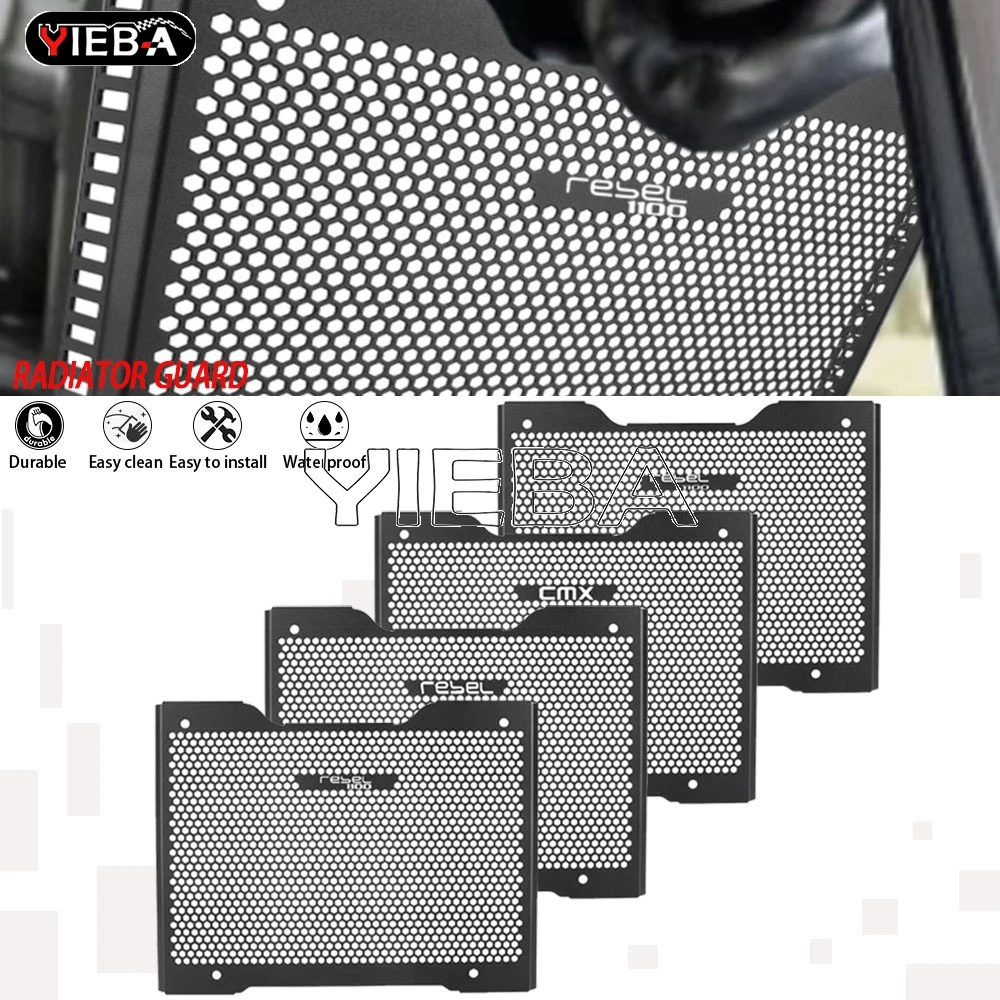For Honda CMX 1100 Rebel 2021 2022 2023 2024 CMX1100 REBEL / DCT 2025 Motorcycle Radiator Grille Grill Guard Cover Protection