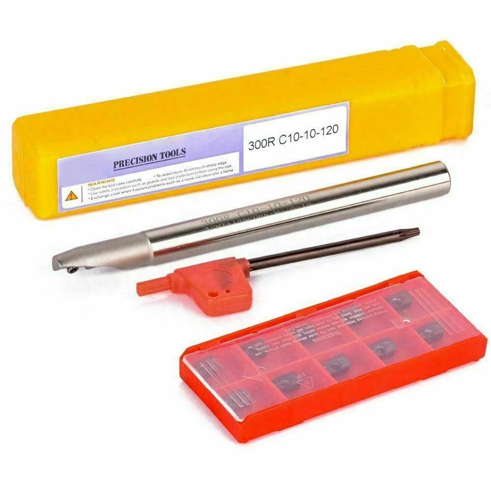 

BAP 300R C10-10-120 CNC Milling Tool Holder + 10pcs APMT1135PDER Carbide Inserts For Power Tool Accessory In Stock