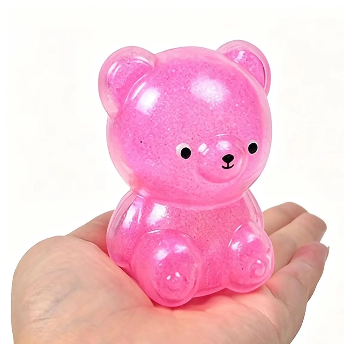 Bear Toy Squishys Glitter Gummy Bear Small Cute Animal Anti Stress  Splat Decompressions Vent Squeeze gift 2026 New