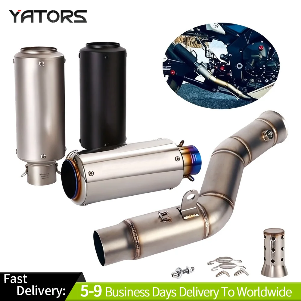 

For Yamaha MT-10 YZF R1 2009-2014 Slip on Muffler Exhaust Tips Link Pipe System Exhaust Systems Exhausts Pipes