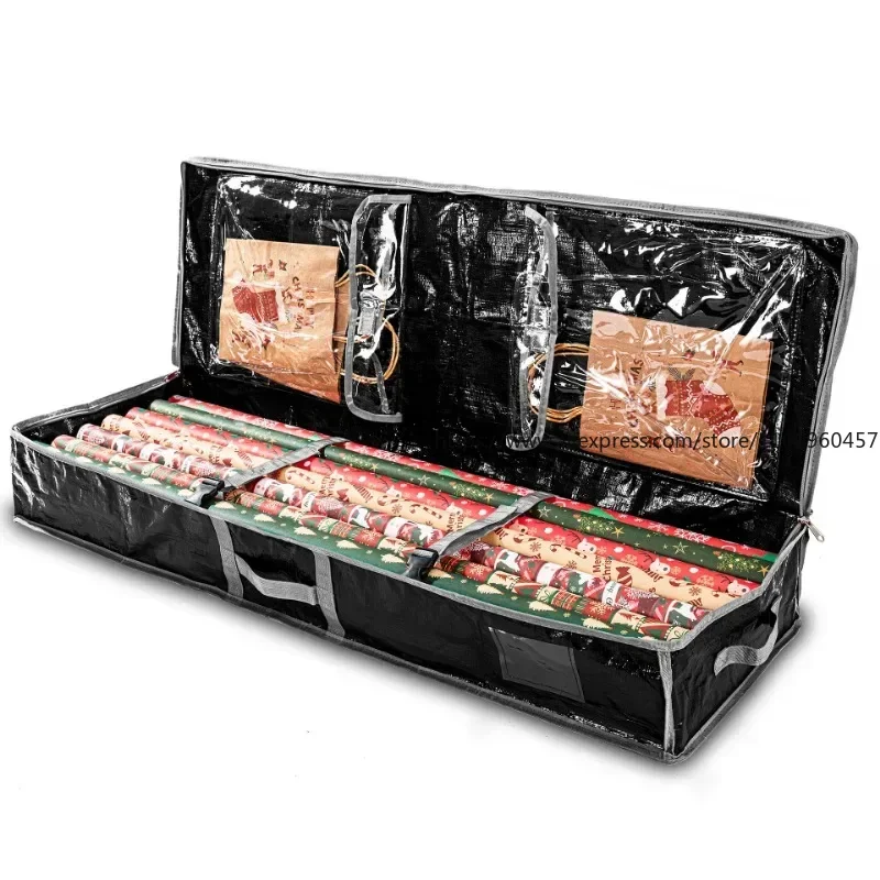 

Wrapping Paper Container Bow Red 600D Oxford Cloth Black Durable Ribbon High Quality Removable Bedroom Storage Bags
