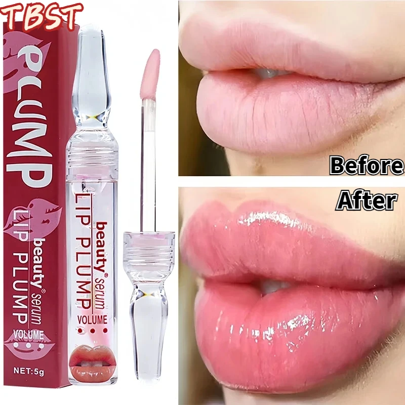 Sexy Lip Plump Serum Increase Lip Elasticity Reduce Fine Lines Instant Volumising Essential Oil Repair Nourish Beauty Lip Care