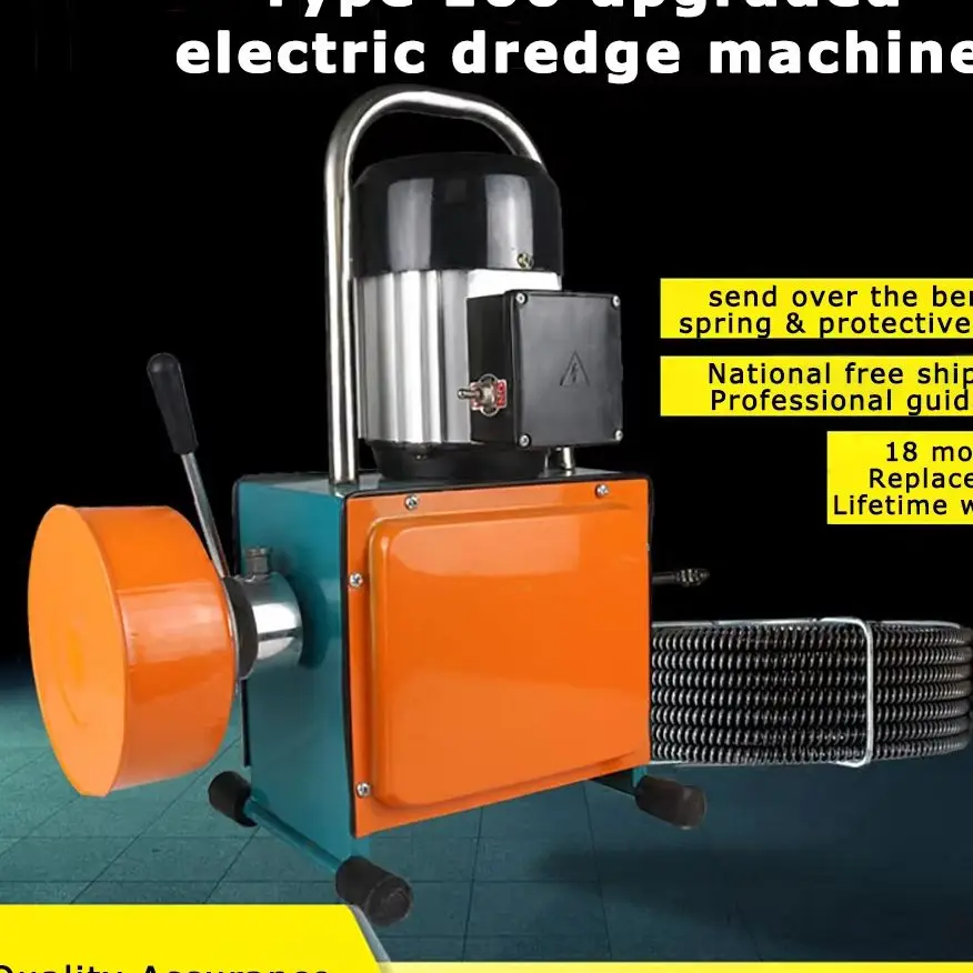 Pipeline Dredge Machine Super Waterproof Electric Professional High Power Sewer Tool Toilet Floor Drain Cleaning Artifact