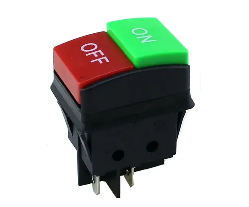 JD03-C1 interruptor de forma de barco JD03-C1 KCD2 4 pines ON/OFF 14A/16A 125/250V interruptor de alimentación de conmutación inversa rojo verde
