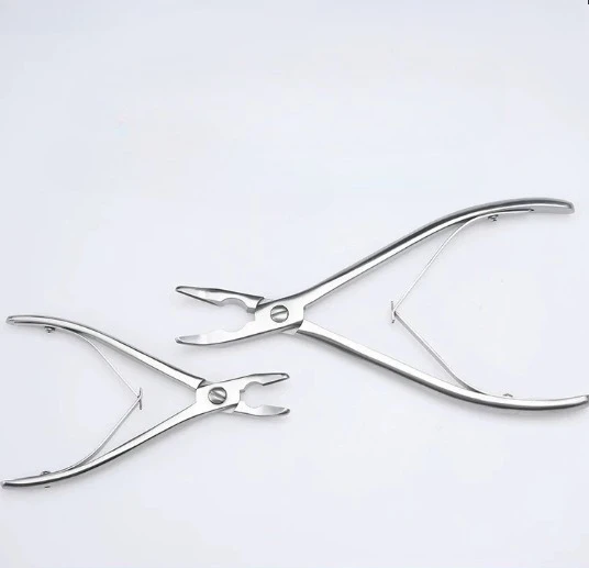 Single Joint Bone Rongeur Straight Curved Forceps Veterinary Orthopedic Tool Small Animal 14cm 20cm Jaw Width 2-8mm