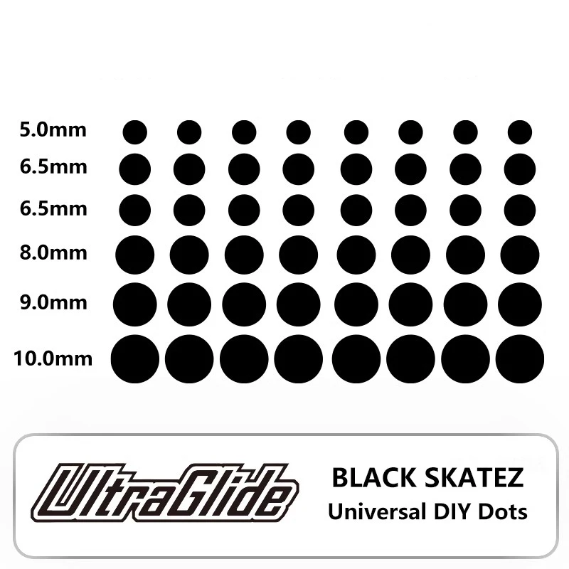 48pcs Ultraglide Universal DIY Large Small Round Dots Mouse Skates Brake Control Speed Silence Feet ICE Version Mice Glides PTFE