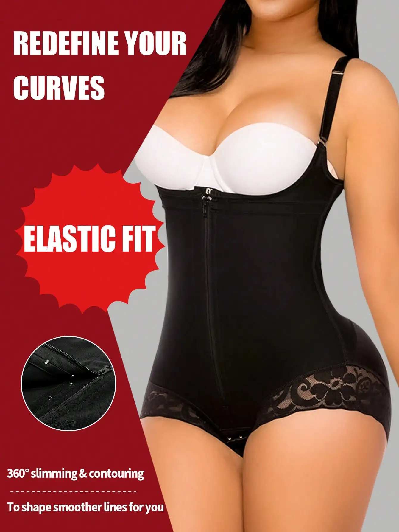 

Colombiana Girdle Full Body Shaper Lift Up Butt Lifter Bodysuits Tummy Control Panties Waist Trainer Thigh Slimmer