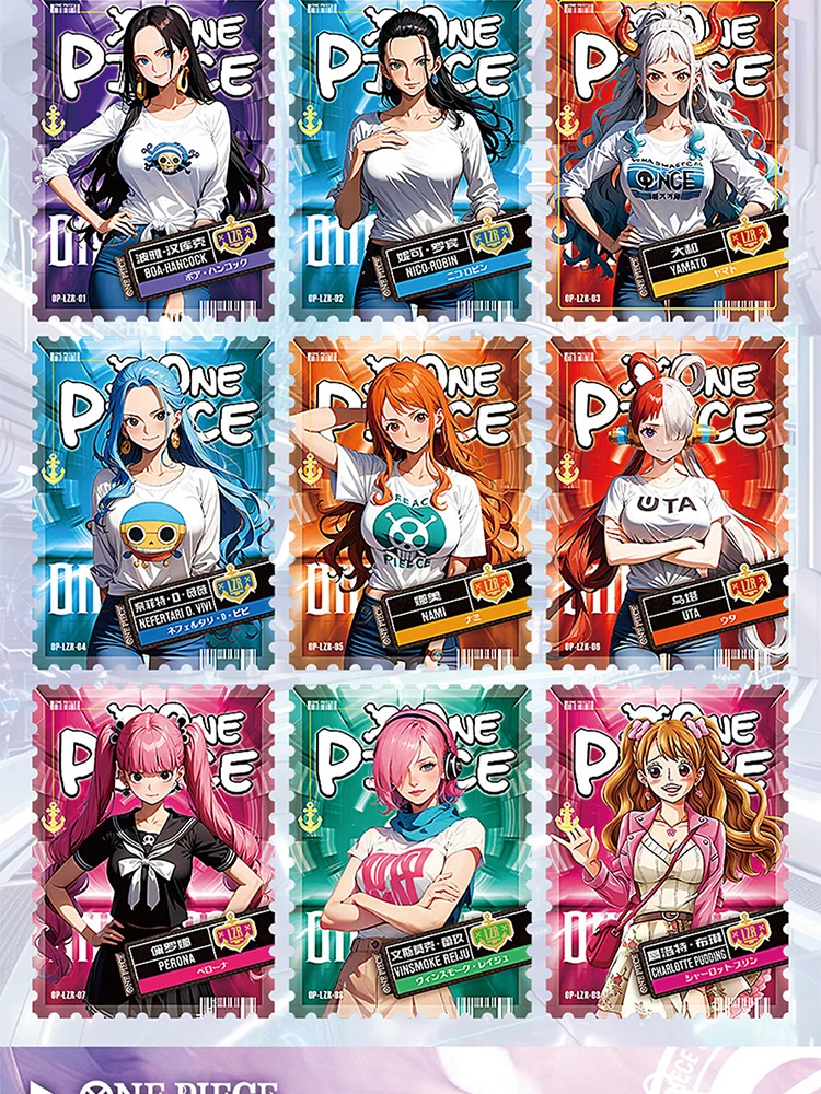 New YUNKA One Piece Wave4 The Great World Cards Set Sail Anime Cards Case Wholesale Birthday Gifts for Boys and Girls