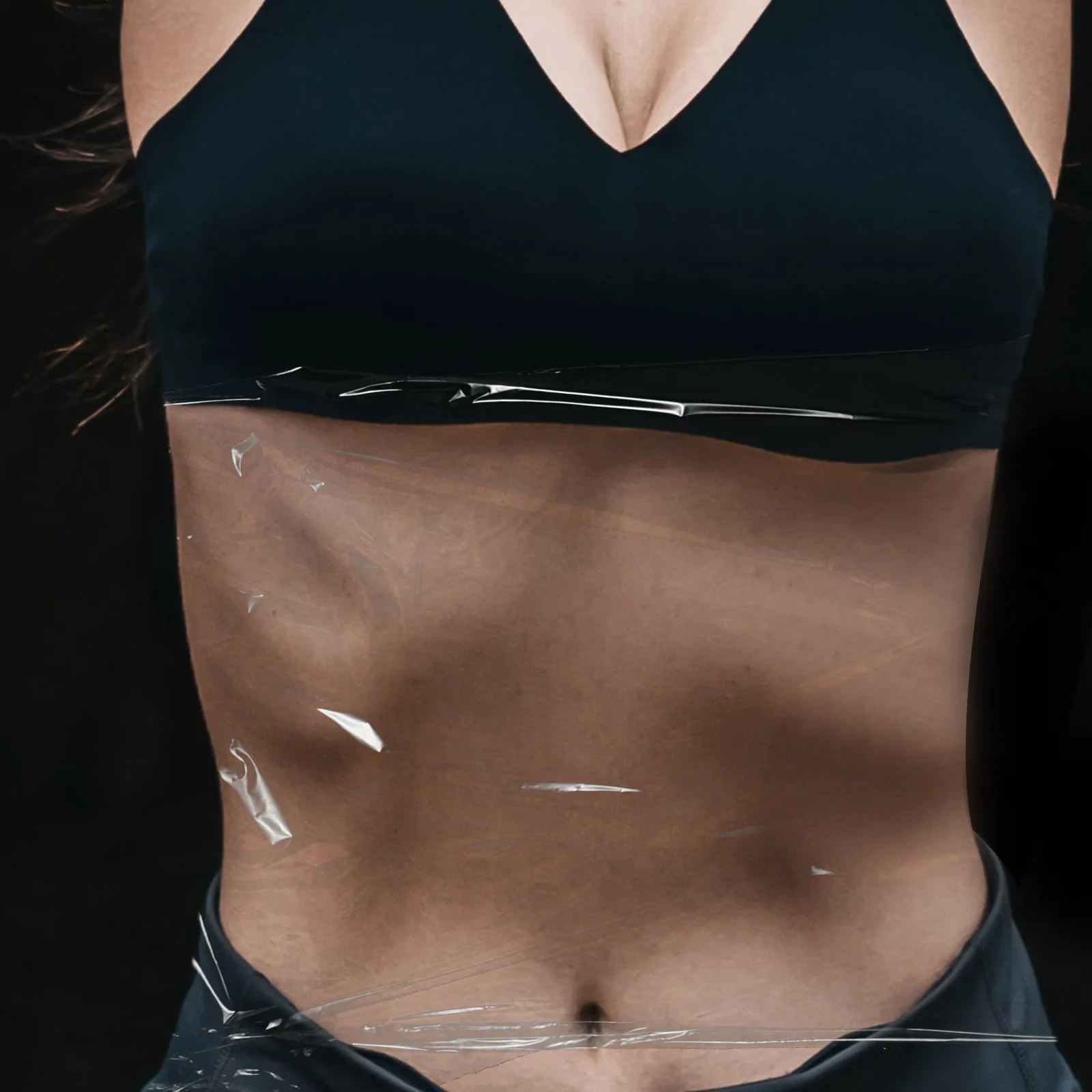 1 Roll Plastic Body Wrapping Film For Weight Loss Thickened Stomach Wrap Cling Fitness Shaping Wrap Reusable Multi Use Home Spa