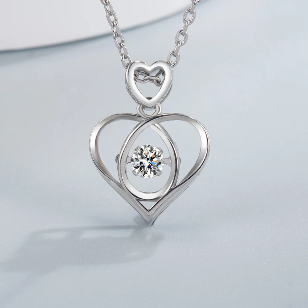 925 Silber Halskette mit Zirkonia für Damen, 18k Vergoldeter Schmuckanhänger, Sterlingsilber, Geburtstagsgeschenk, Schmuckgeschenk, Neu N569514