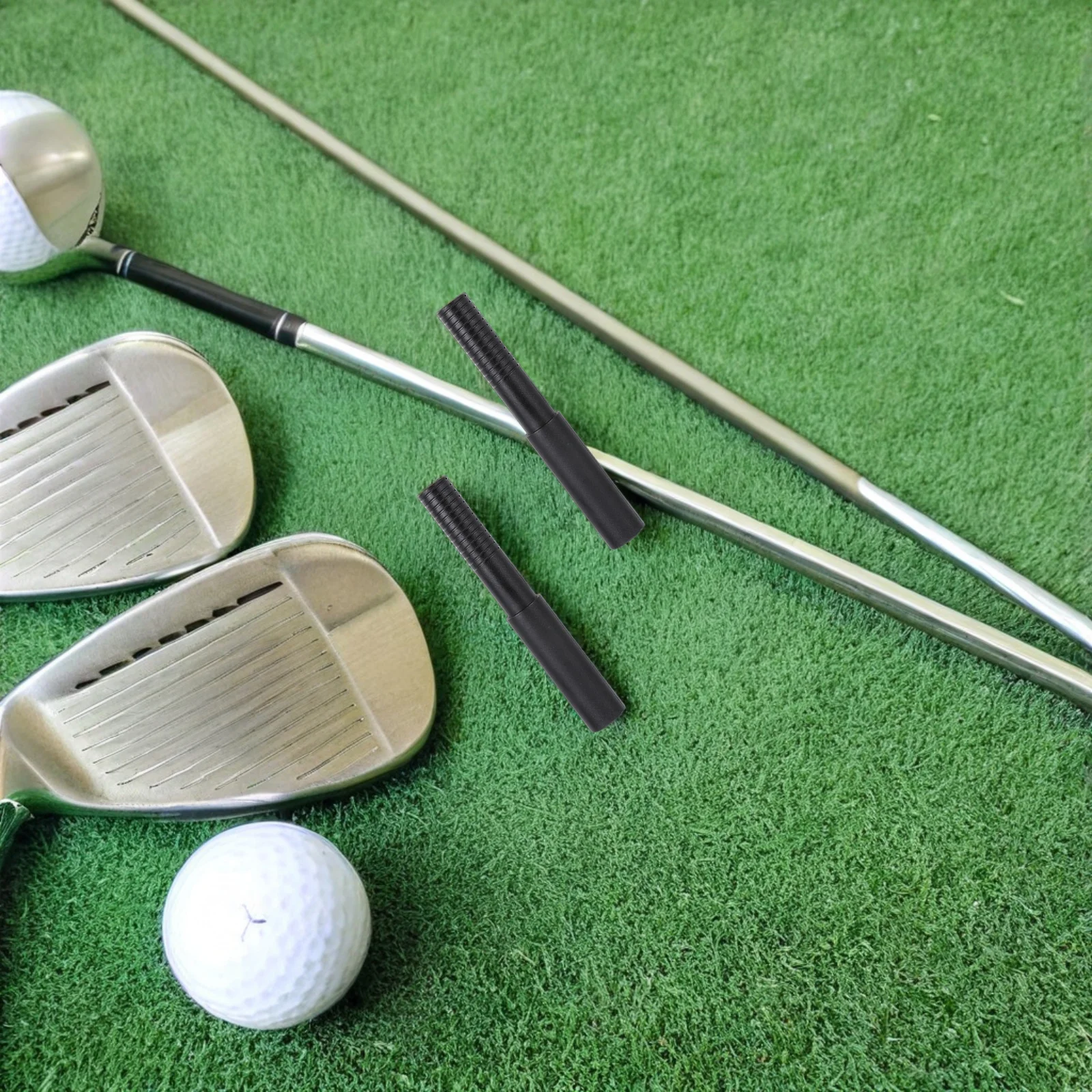 

4Pcs Golf Shaft Extender - 4-Inch Carbon Fiber Extension Rod for Putter Iron Wooden Clubs - Enhanced Distance Control