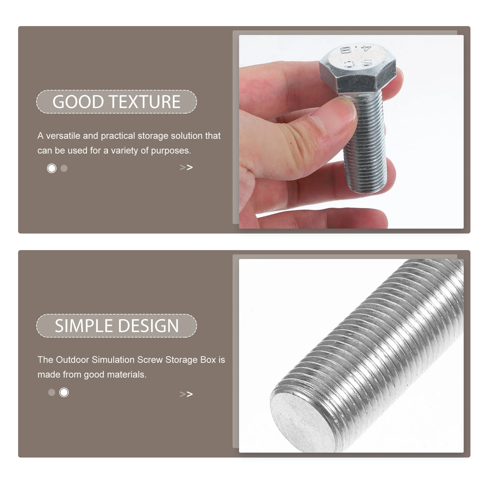 Stash Secret Storage Camping Supply Trinkets Portable Bolt Containers Metal Case for