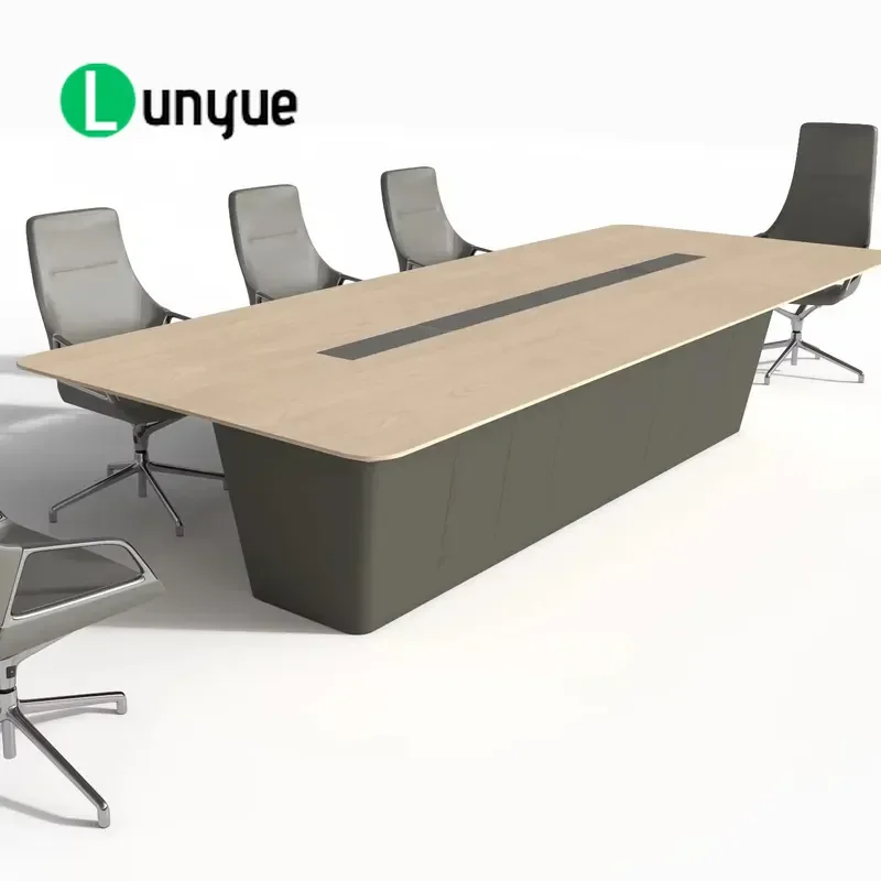 Custom Modern Wooden Conference Table Stylish Office Furniture for Meeting Room Business Negotiation Durable Design