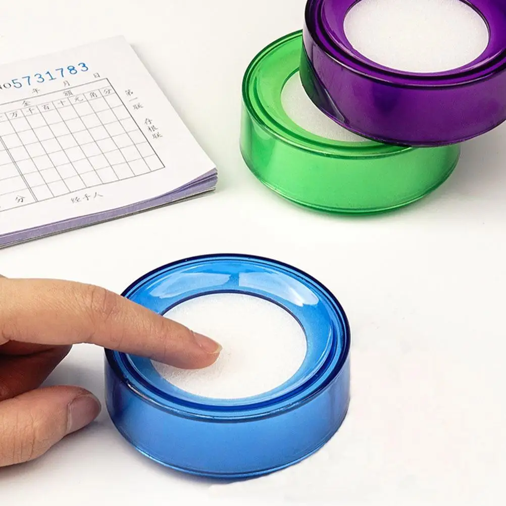 5pcs Point Counting Sponge Box Bank Office Efficiency Finger Moistener Sponges Store Money Count