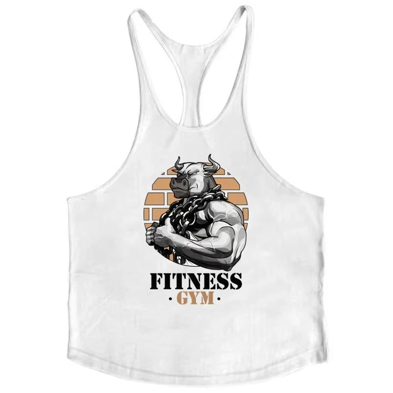 سترة علوية بدون أكمام للرجال للياقة البدنية - قميص سترينجر لكمال الأجسام، قميص قطني مضاد للرائحة للاستخدام اليومي في صالة الألعاب الرياضية #3