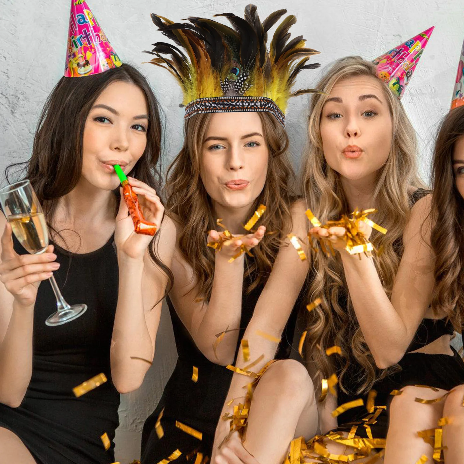 

Plumage Headband Decorative Fascinator Headpiece Lightweight Party Cosplay Women Hair Accessories Plumage Headband