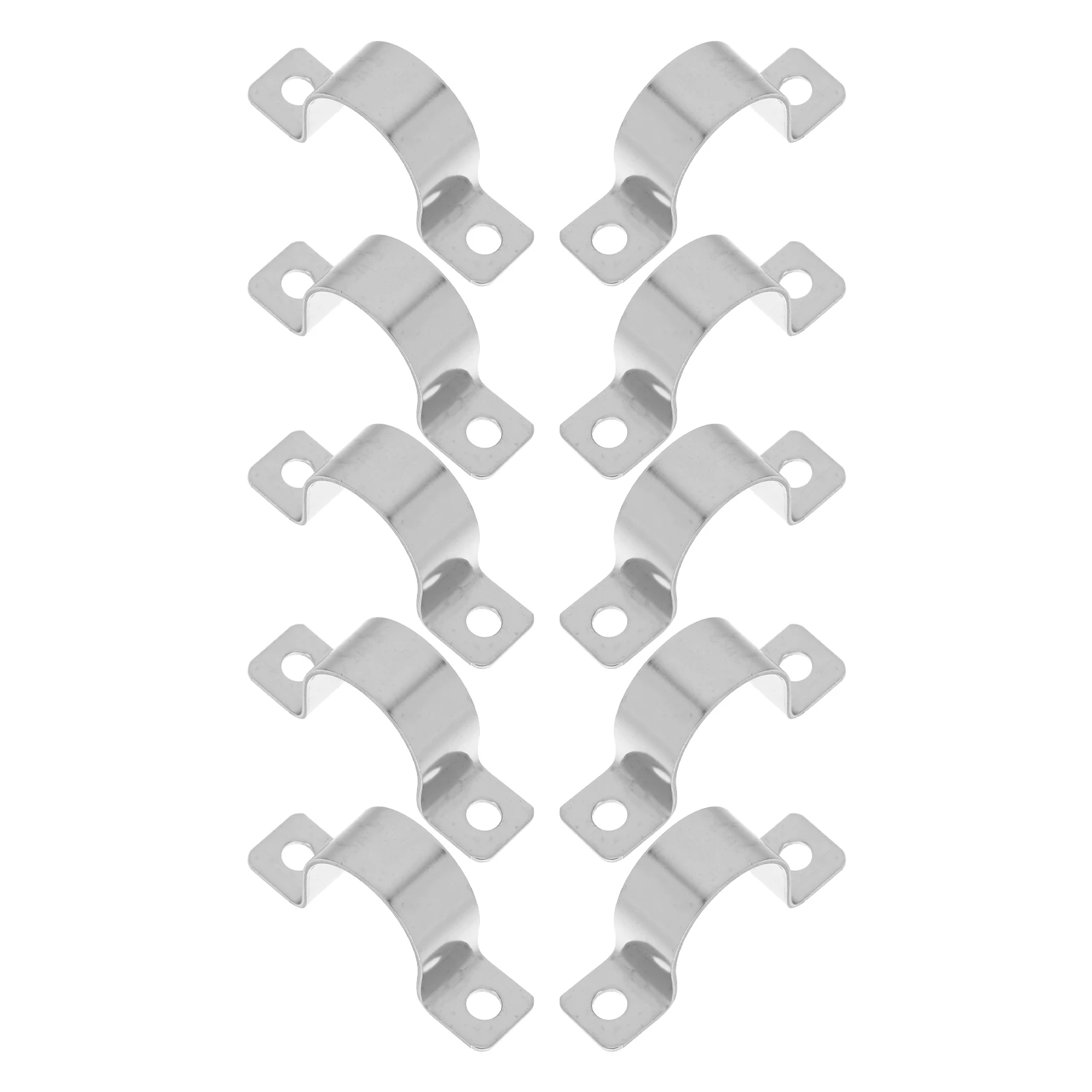 

20pcs Cable Clamps Stainless Steel Adjustable Heavy Duty Mounting Brackets Wire Fixing U Shape Tube Clamps 25mm Diameter