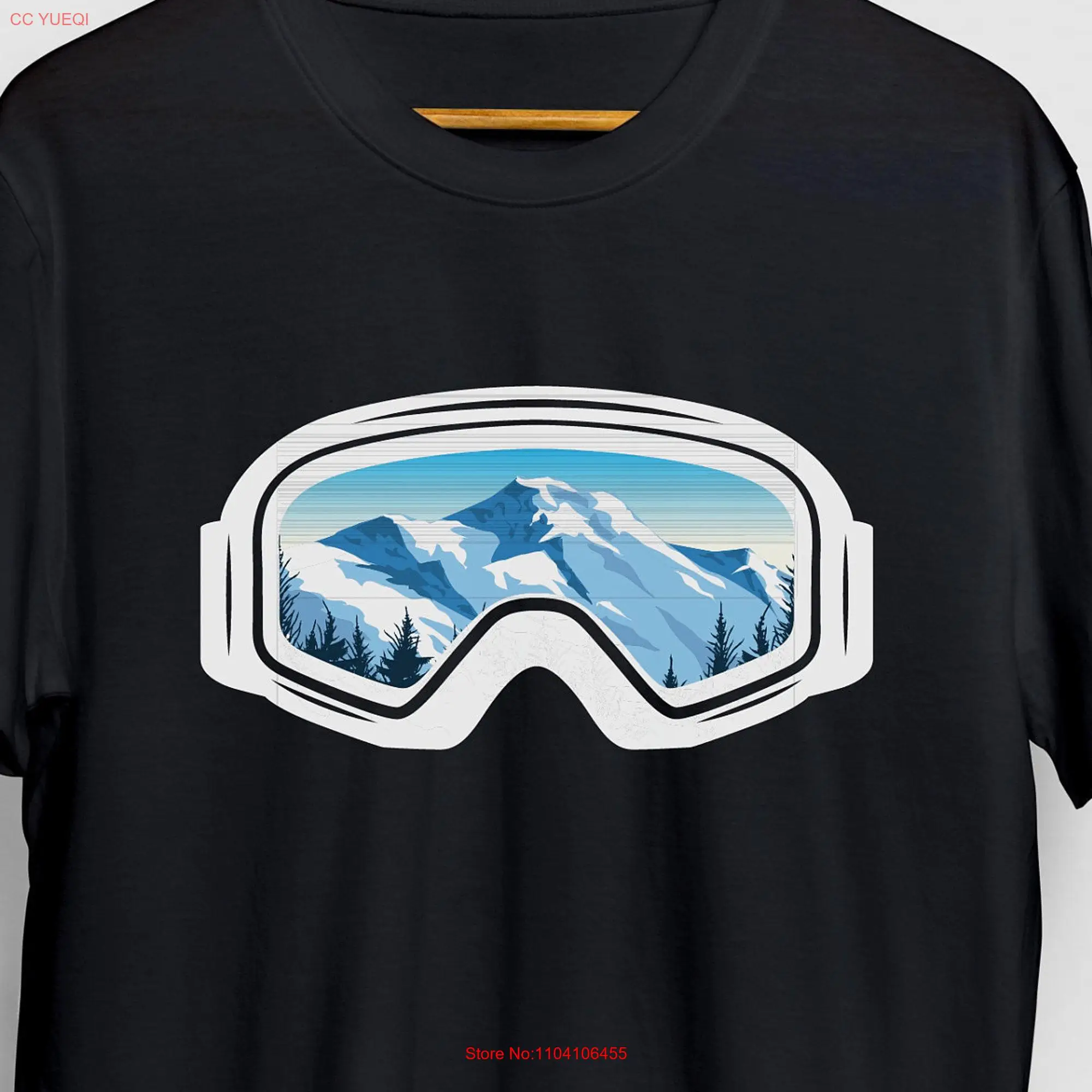 Snowboard Goggles Snowboarding T Shirt Funny Snowboarder Skiing Ski Retirement  long or short sleeves