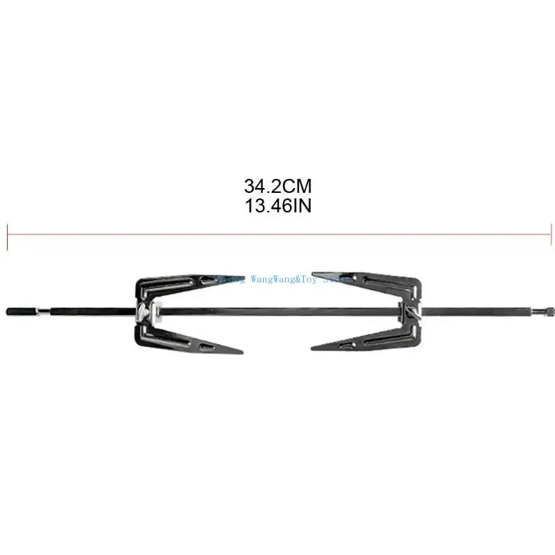 モルフステンレススチールロティサリーフォークエアフライヤーアクセサリー回転ベーキングローストフォーク