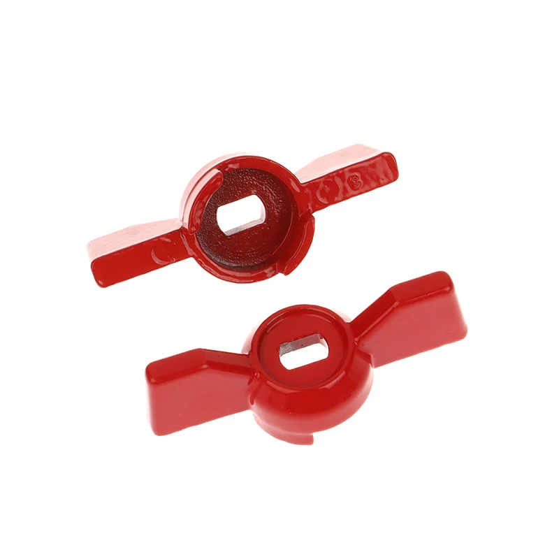 2Pcs  Aluminum Handle Valve Handle Ball Valve Handle Wrench Red Butterfly Handle Accessories