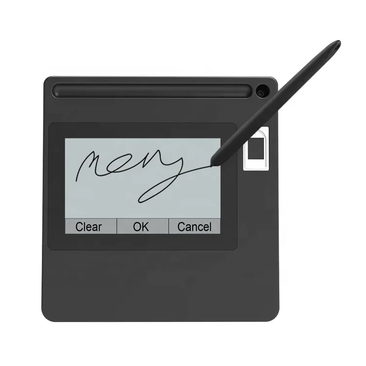 2026 5 Inch Fingerprint Bank Signature 5080LPI Handwriting Digital Electronic Signature Pad