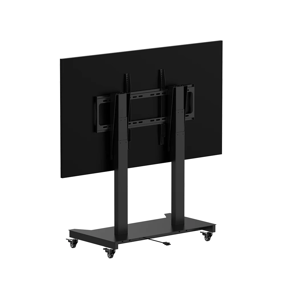 360 Rotating Motorised Lift Electric TV Stand Trolley for 52 65 75 81 Inch TV Professional Rolling Base with Remote Control