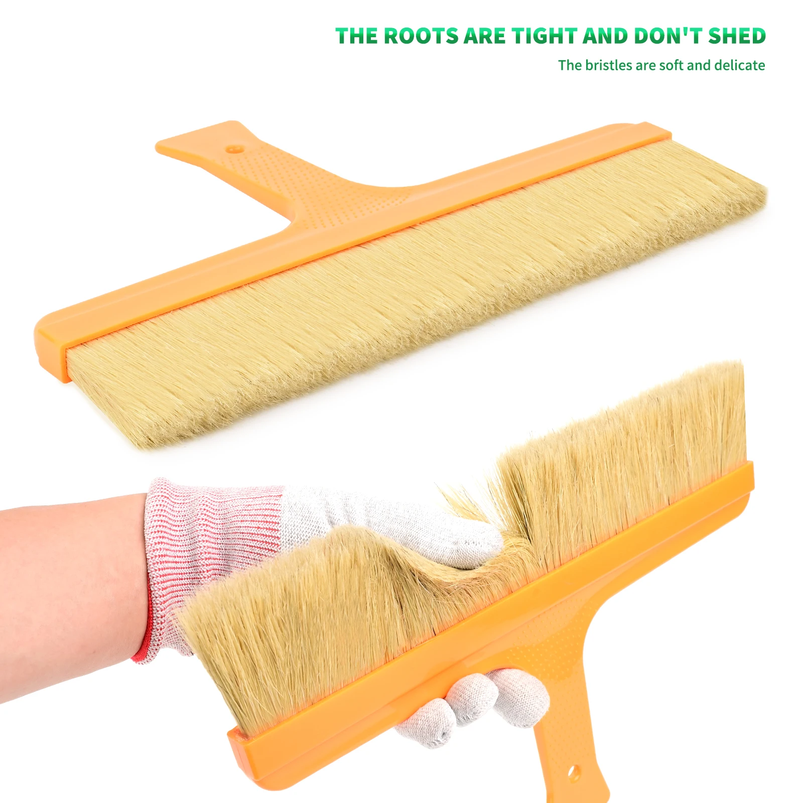 FOSHIO Premium Bristle Brush 12 Inch Non Shedding Brush Tool for Cleaning Polishing Detailing Car Wrap Film Wallpaper Smoothing