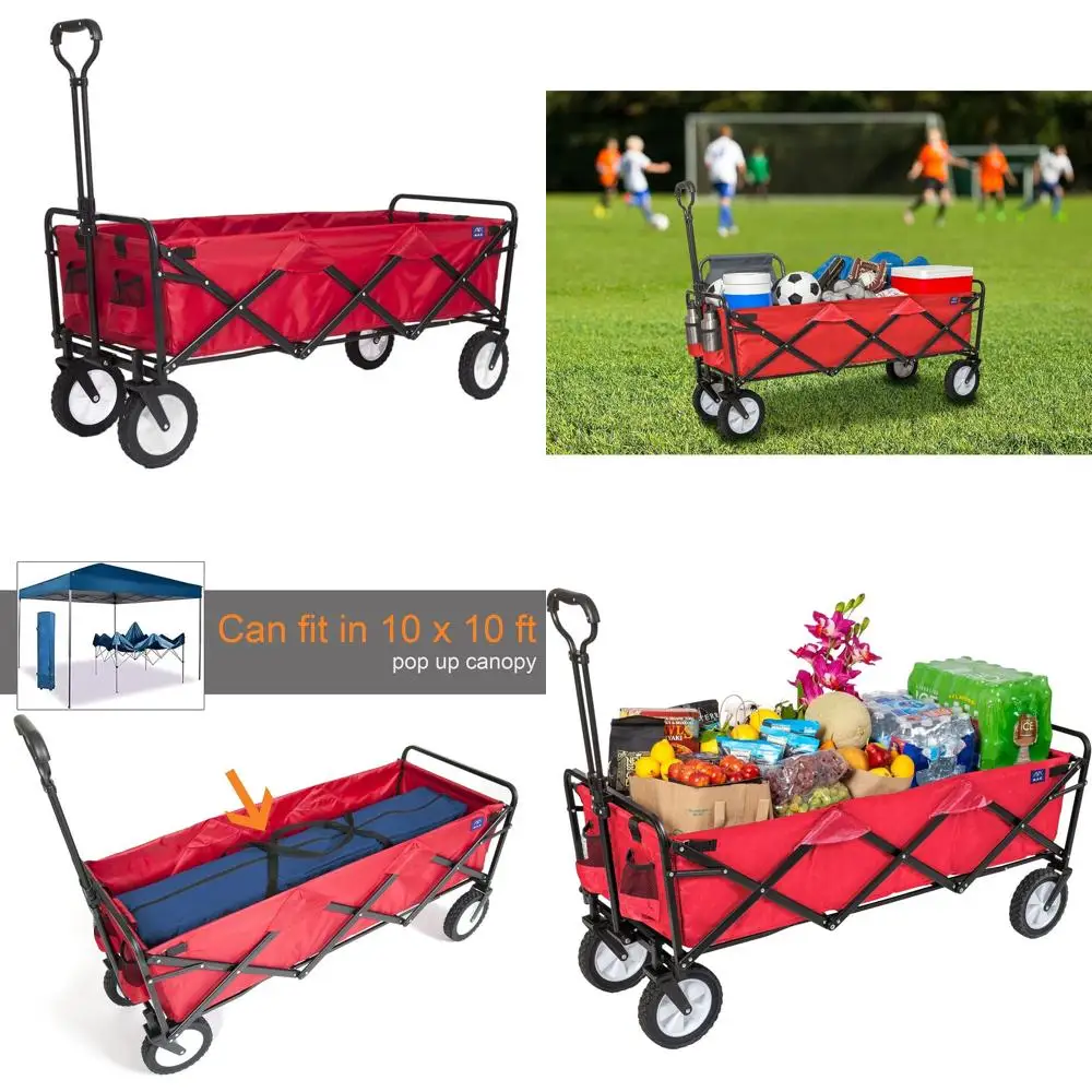 

Red Mac Sports WTCX-201 Expandable Folding Utility Wagon for Outdoor Adventures