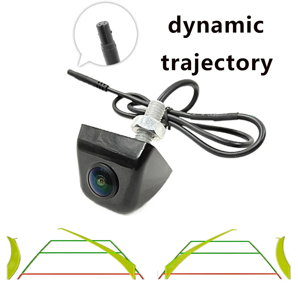 Car reversing camera, dynamic guide line, screw type AHD CCD universal for all cars, high-definition night vision, car rear view