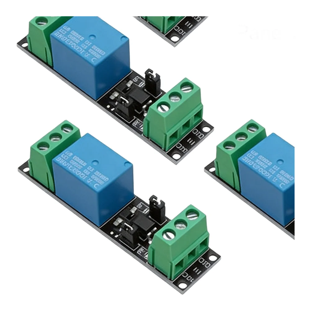 Built In Diode Protection Relay Optocoupler Relay Relay Module 5-Pack Mechanical Life 100000 Ops VCC GND IN Pins