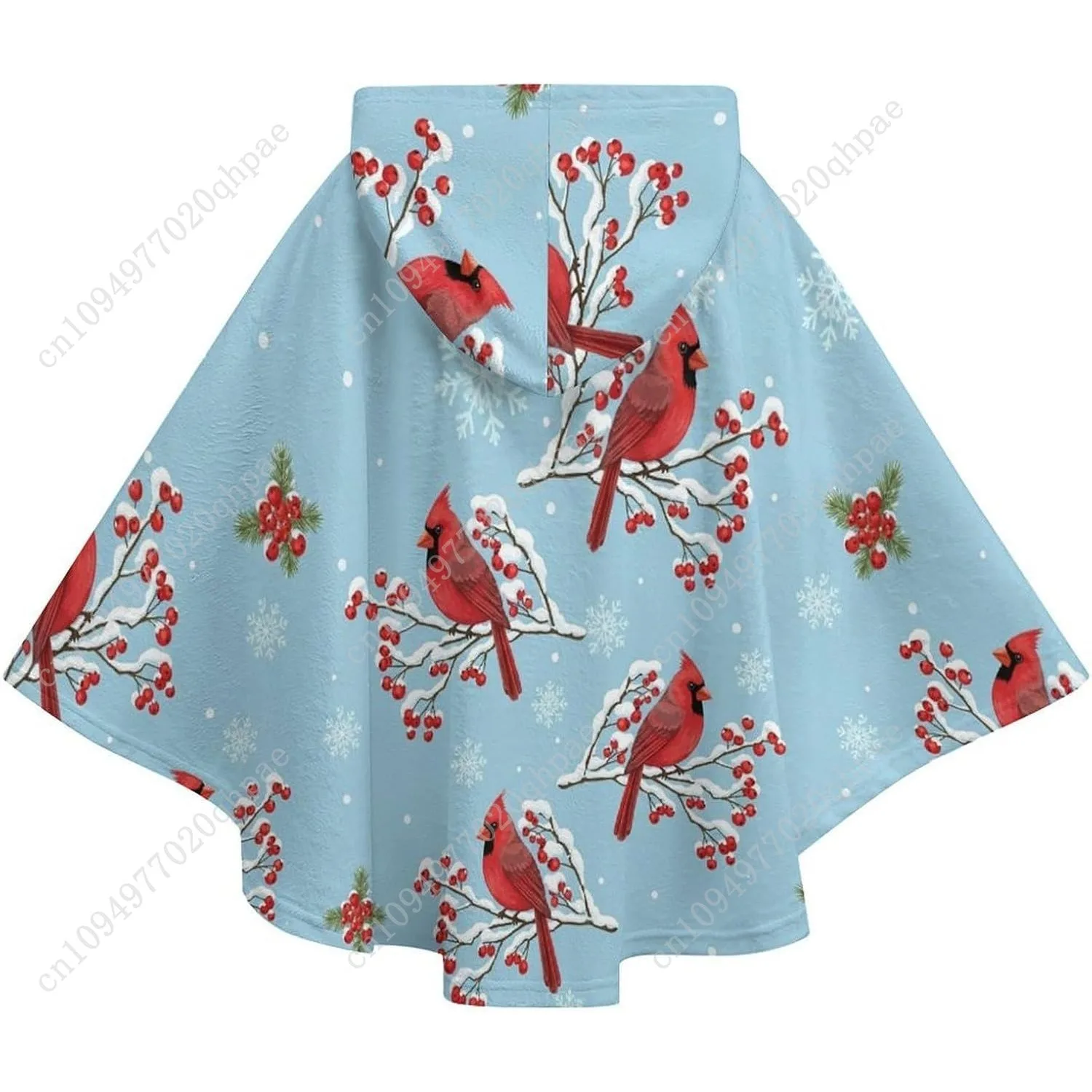 سترة بطانية مريحة من الفلانيل، هوديي كبير الحجم لطيور عيد الميلاد مع جيوب للأطفال والمراهقين #6