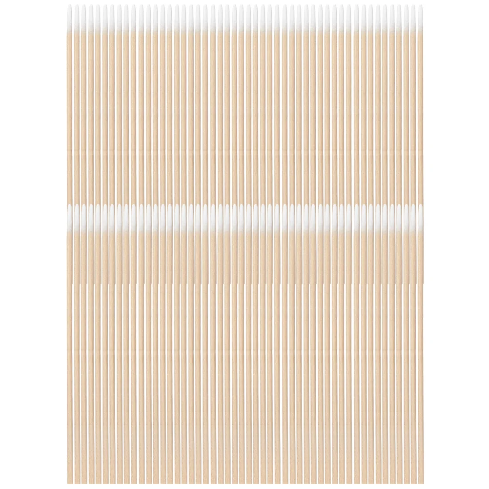 100 قطعة مسحات قطنية صغيرة للرموش مقبض خشبي على شكل كأس فرشاة توزيع المكياج مسحات صغيرة لاستخدام تمديد الرموش #4