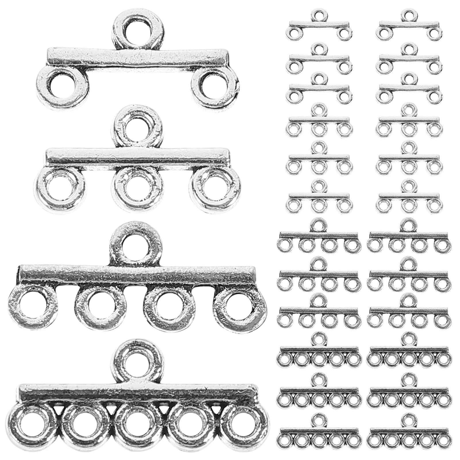

40 Pcs Alloy Pendants Charms for DIY Bracelets Necklaces Jewelry Making Crafts Hollow Design Durable Safe Vintage