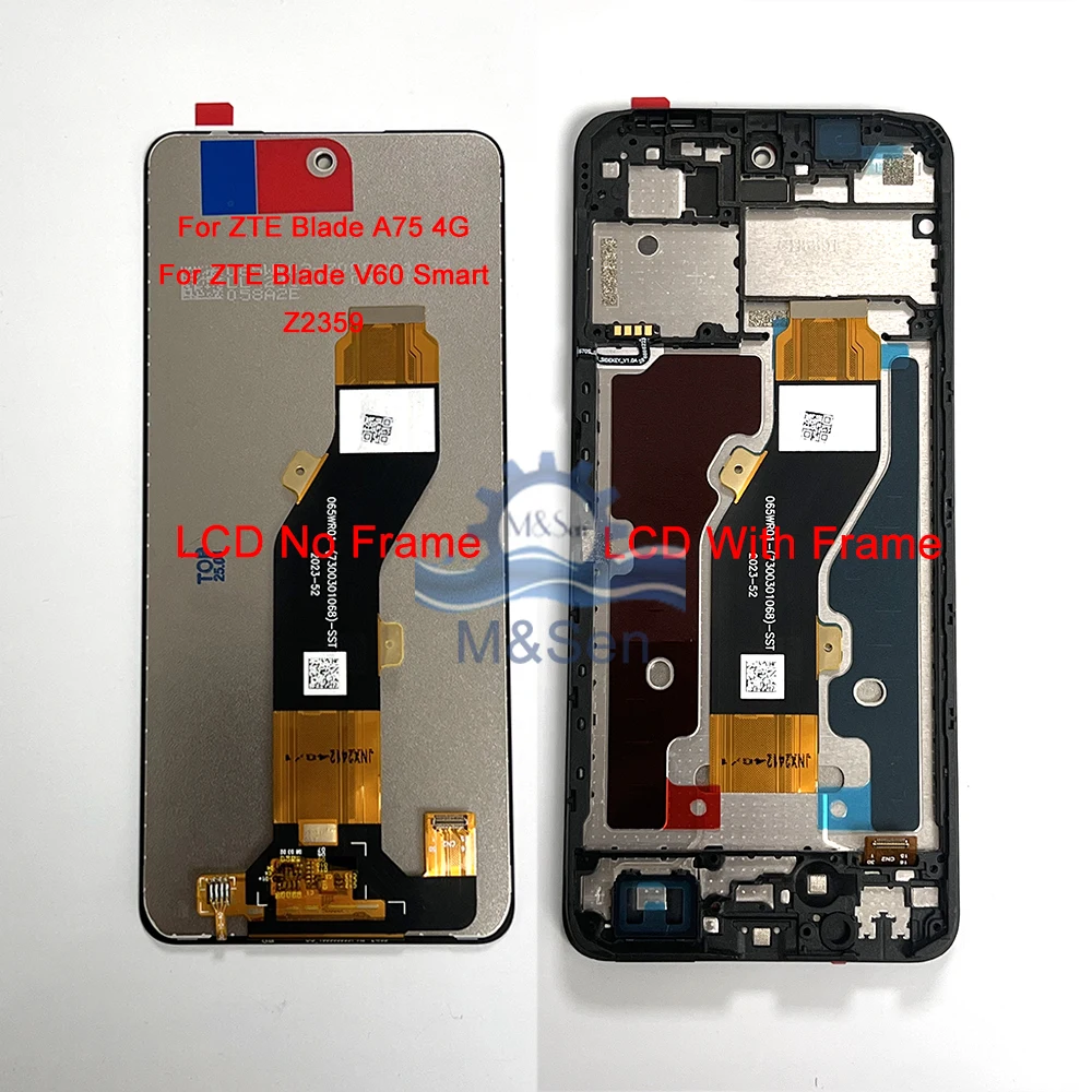 Original For ZTE Blade A35 5G /A35E/A55 5G Z2450 LCD Display Screen +Touch Panel Digitizer For ZTE Blade A75 4G LCD Frame